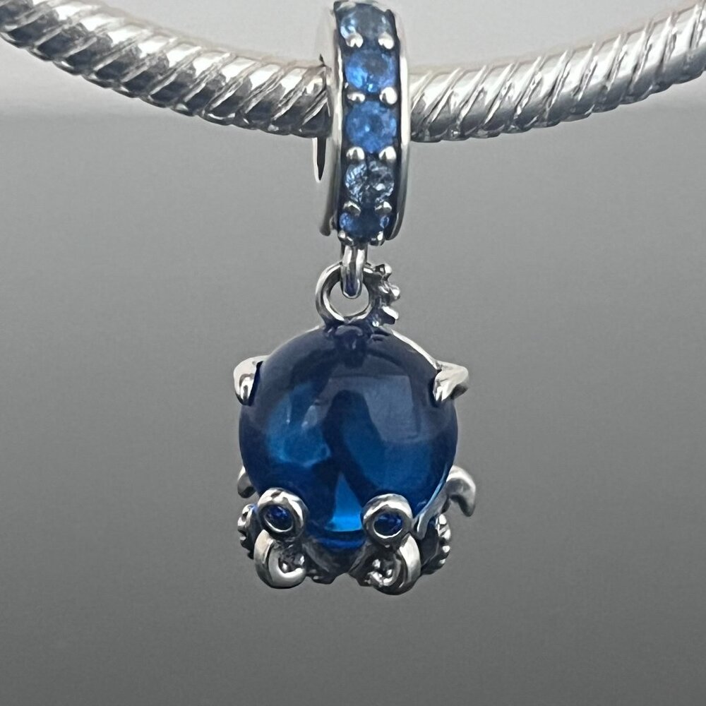 Pandora Murano Glass Cute Octopus Dangle Charm - Picture 2 of 7